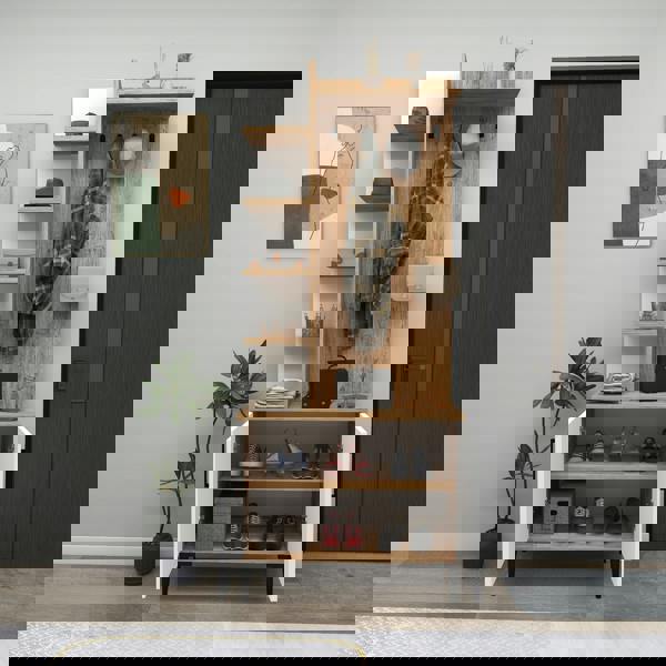 Destina Home Lefteris Hallway Coat Rack with Shelves