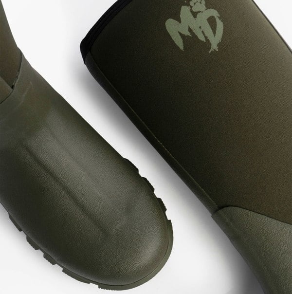 Mud Dogs RUTLAND TALL Neoprene Wellington Boots Olive