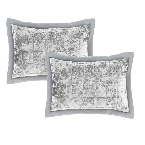 Catherine Lansfield Crushed Velvet Pillowsham Pair