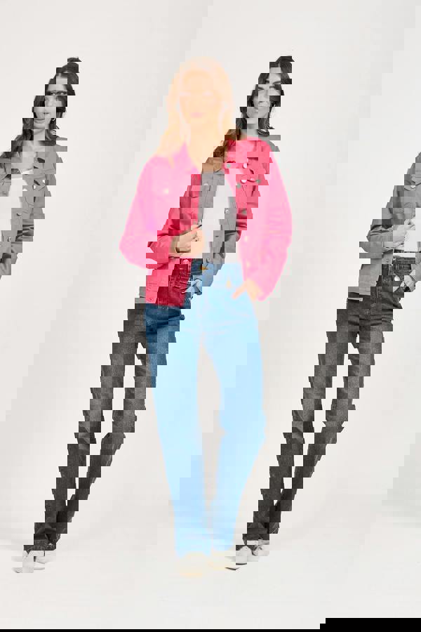 Mudflower Coloured Denim Jacket