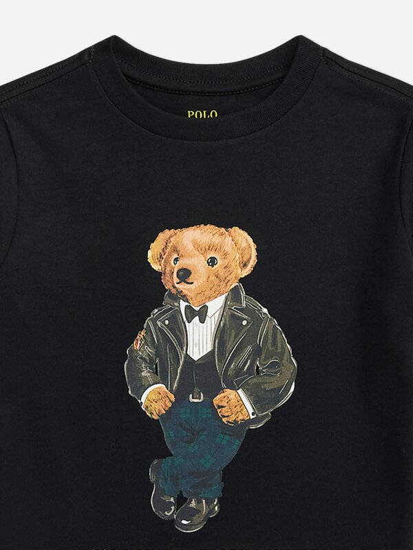 Ralph Lauren Kids Ralph Lauren Boys Polo Bear T-Shirt in Black