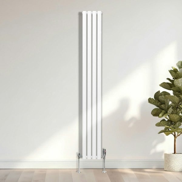 Monstershop Oval Column Radiator – 1800mm x 240mm – White