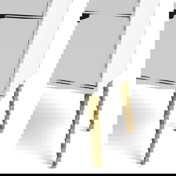 Furniture To Go Oslo Chest of 4 Drawers (2+2) in White and Oak