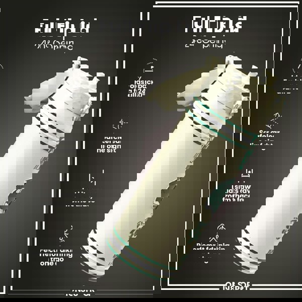 ION8 NFL x ION8 Insulated Steel Water Bottle, NFL Jets, 750ml (24oz)