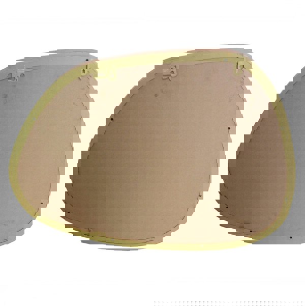 Exclusive Mirrors Modern Antique Gold Pebble Metal Wall Mirror - 71cm x 55cm