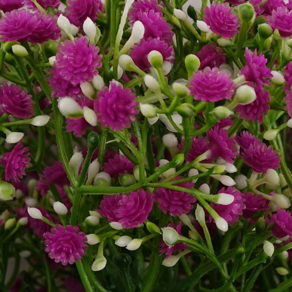 Leaf Pack of 6 x 55cm Gypsophila Pink Stem