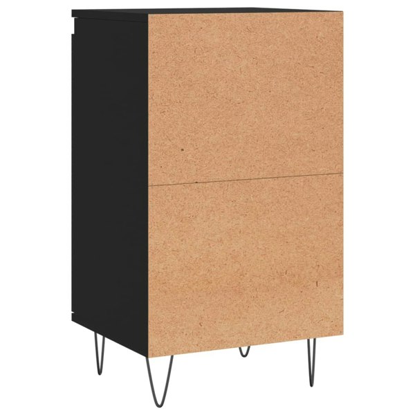 Berkfield Sideboards 2 pcs Black 40x35x70 cm Engineered Wood