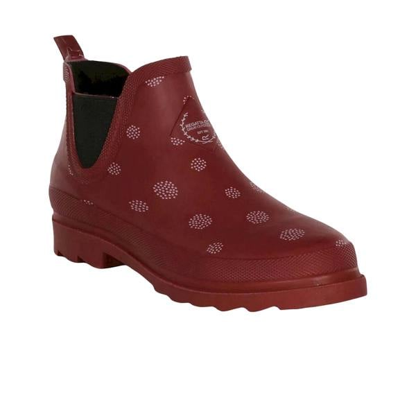 Regatta Womens/Ladies Harper Cosy Dotted Ankle Wellington Boots - Cabernet - 