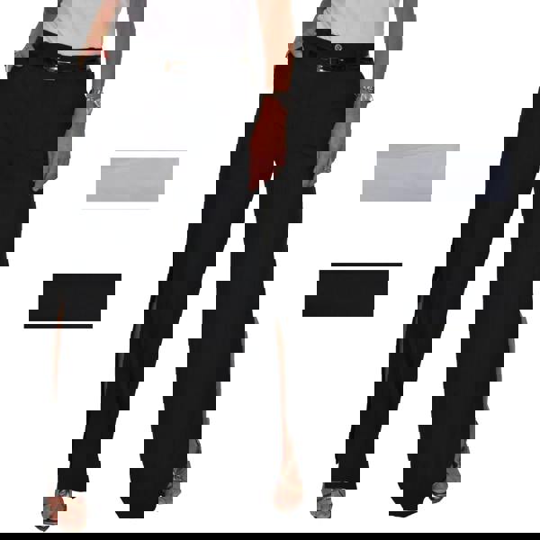 Paulo Due Women's Side Split Wide Leg Occasion Trousers