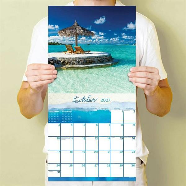 Tropical Escapes Calendar 2027, Wall Calendars, Month To View, Travel, Gift