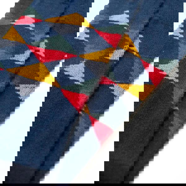 Jemsox Multi Diamond Pattern Organic Cotton Mens Socks | Comfort Welt Top