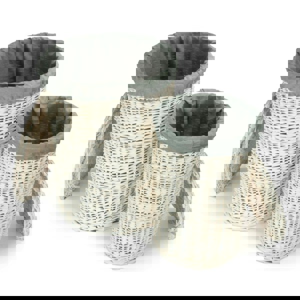 Round Laundry Wicker Basket
