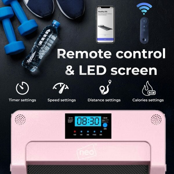 Neo Pink Portable Walking Pad Treadmill