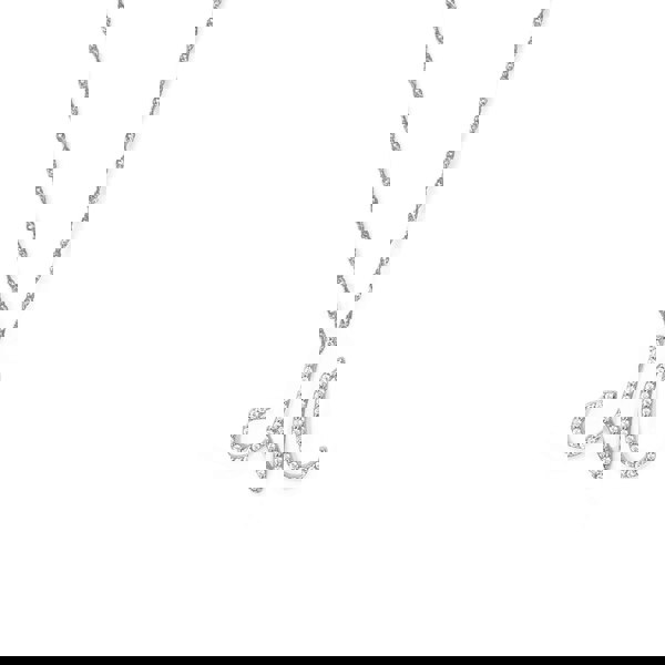 Say It With Luxe CZ Initial Necklace - Sterling Silver