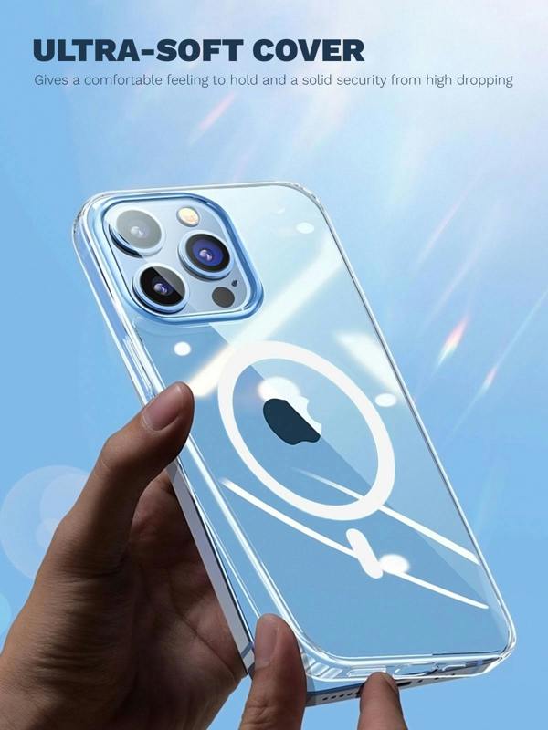 ULTRICS Magnetic Case for iPhone 13 Series, MagSafe Compatible Clear Shockproof Phone Cover
