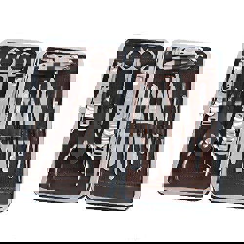 WhizzTech - 12-Pieces Nail care Personal Manicure & Pedicure Set, Travel & Grooming Kit Tools