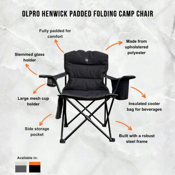 OLPRO Stafford Festival Bundle - Stafford 4.0 Tent, 2x Henwick Folding Chairs, 2x Hush Pattern Sleeping Bag and 2x Ponchos