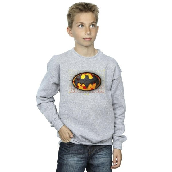 DC Comics Boys The Flash Batman Red Splatter Sweatshirt - Sports Grey