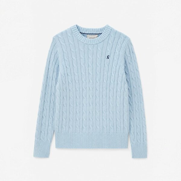 Joules CLASSIC CABLE Jumpers Sweatshirt   in  Blue