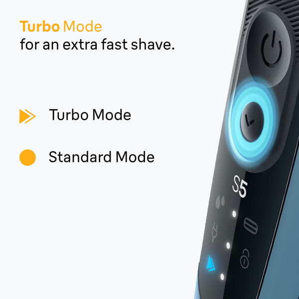 Braun Series 5 52-A1000S Electric Shaver, Up to 50 min - Azure