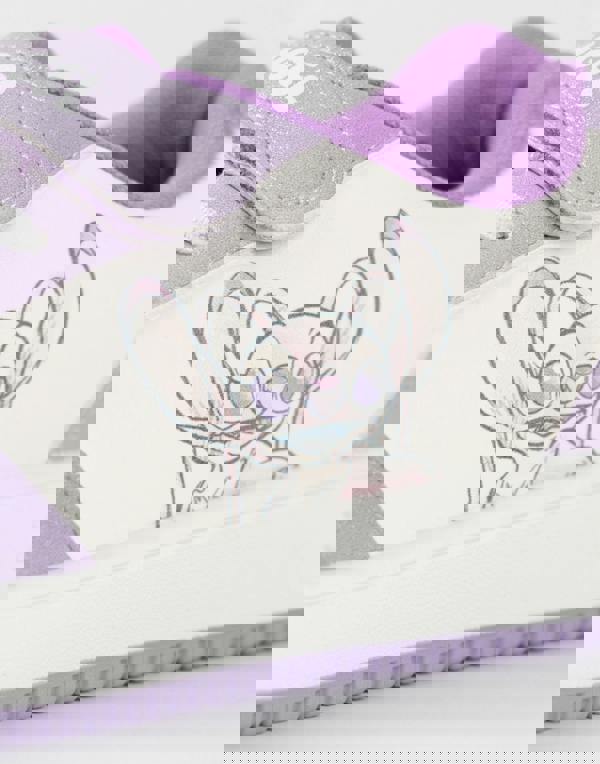 Disney Girls Multicoloured Stitch & Angel Velcro Trainers