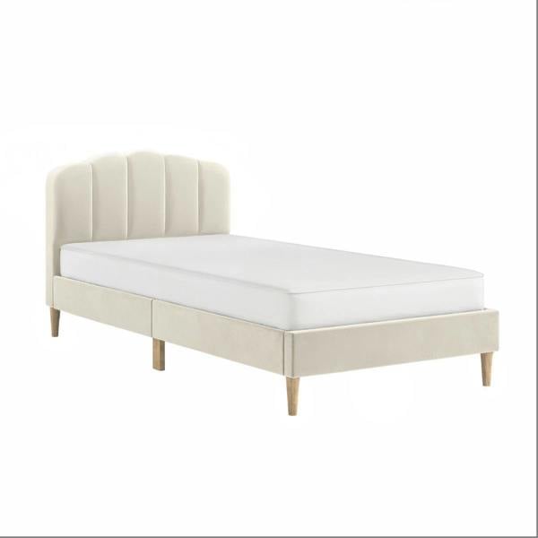 Flair Scallop Velvet Bed Frame