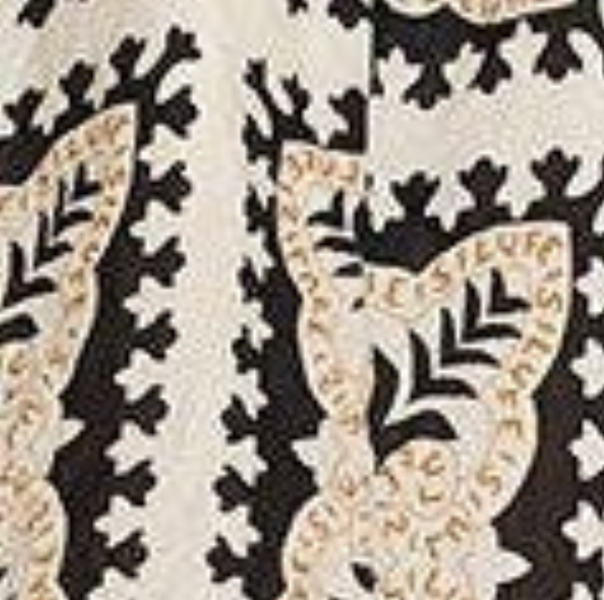 Izabel London Mosaic Print 1/2 Puff Sleeve Midi Dress