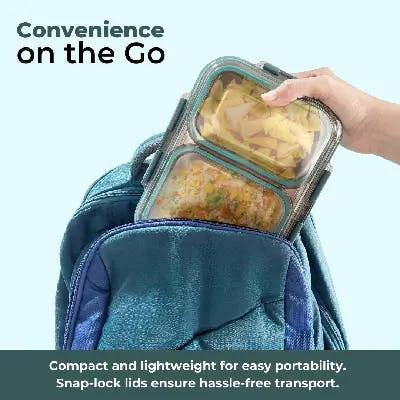 Avifresh Trio Insulated SS Lunch Box -Light Blue