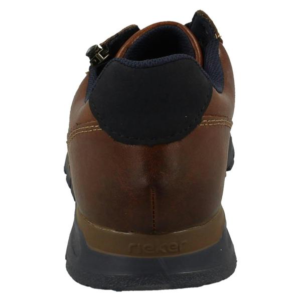 Rieker Mens Rieker Zip Detailed Extra Wide Lace Up Shoes B0513