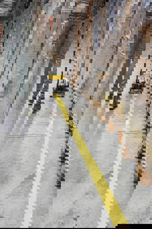 Durable DURALINE EasyTrack Floor Marking Trolley | Adjustable Spray Paint Tool