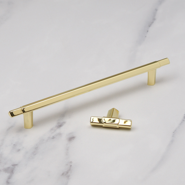 Handle & Home Polished Brass Triangle T-Bars