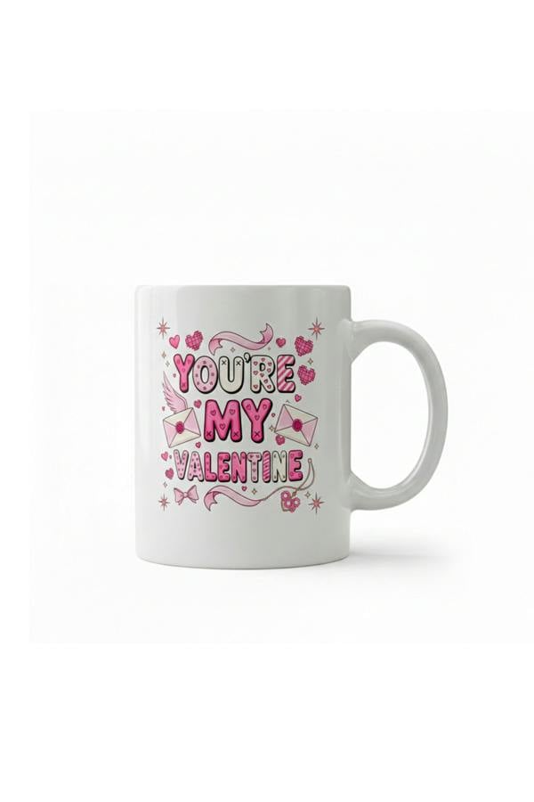 Dyzi You’re My Valentine Printed Ceramic Mug Valentine’s Day Gift