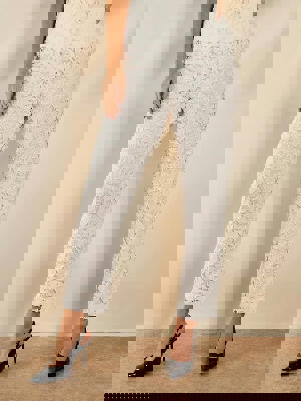 GWD Paola White Lace Trousers
