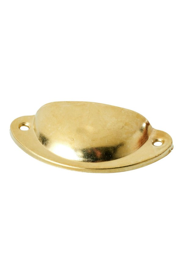 Living and Home 2Pcs Iron-nickel Alloy Cupboard Drawer Shell Cup Pull Handle for Cabinet, Drawers, Closet, Furniture Accessories