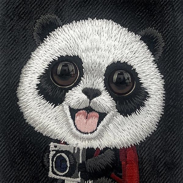 Nimmy Friends Nimmy Big Eye Cute Pet Travel Panda Case with MagSafe for iPhone 17 Pro Max 6.9" Black Grey - N-XDY-IP17-PRO-MAX-06-A