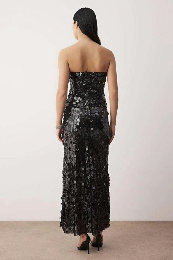 WOVCOR Sparkling Sequin Lined Evening Dress