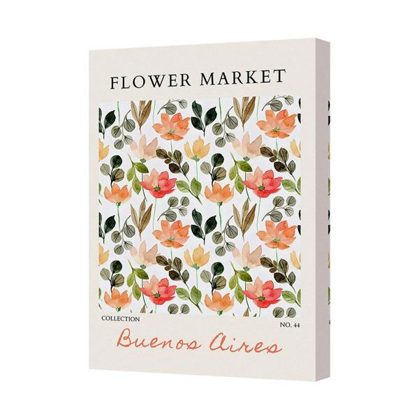 Benjamin Tate Design Buenos Aires Floral Canvas Print Flower Market Collection