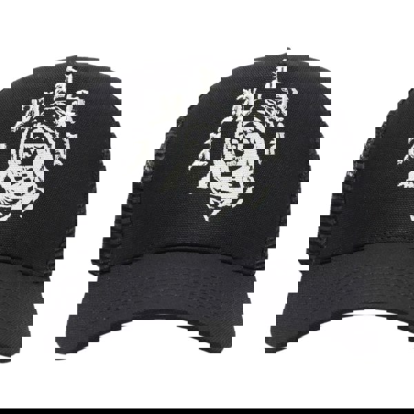 Amiri Reaper White Branded Logo Black Trucker Hat One Size