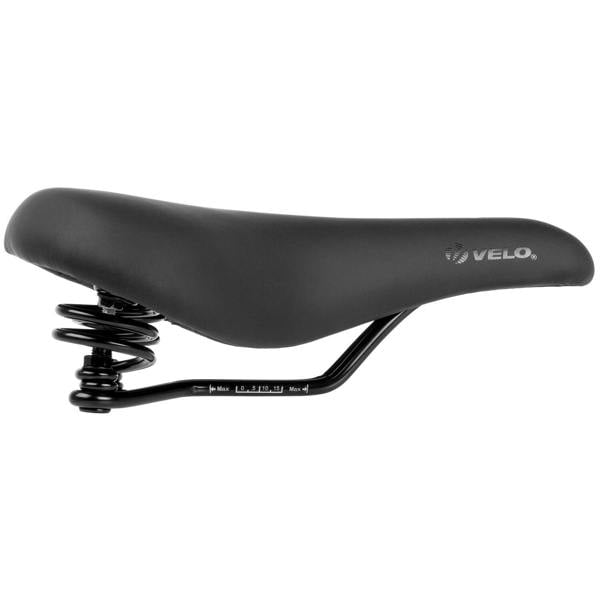 Velo Basic S City Comfort Bicycle Saddle - Black