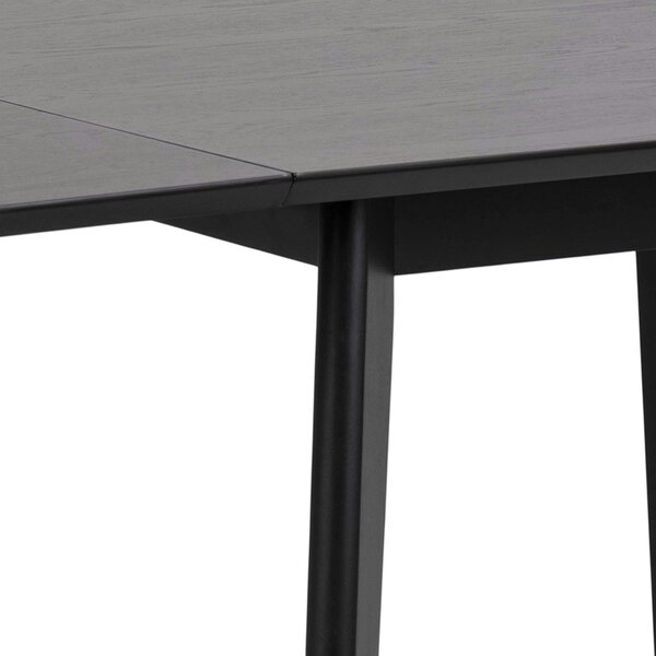 Wyld Haus Saffron Extending Black Wooden Dining Table