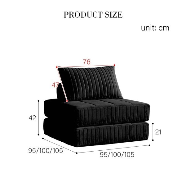 Thorne Lazy Sofa Bed, Single Sofa Bed, Leathaire with sofa beds 2 seater