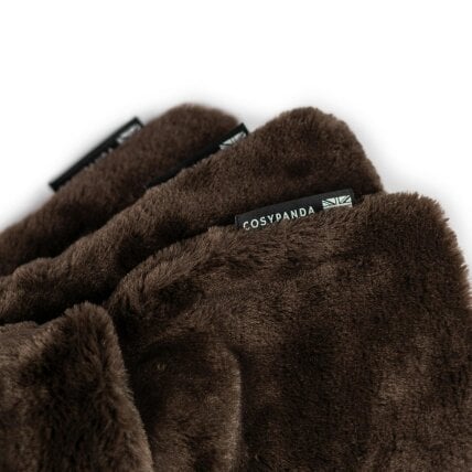 CosyPanda Triple Chocolate Faux Fur Hot Water Bottle Gift Set