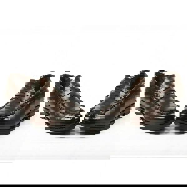 Dolcetto Men's Classic Penny PU Leather Loafers