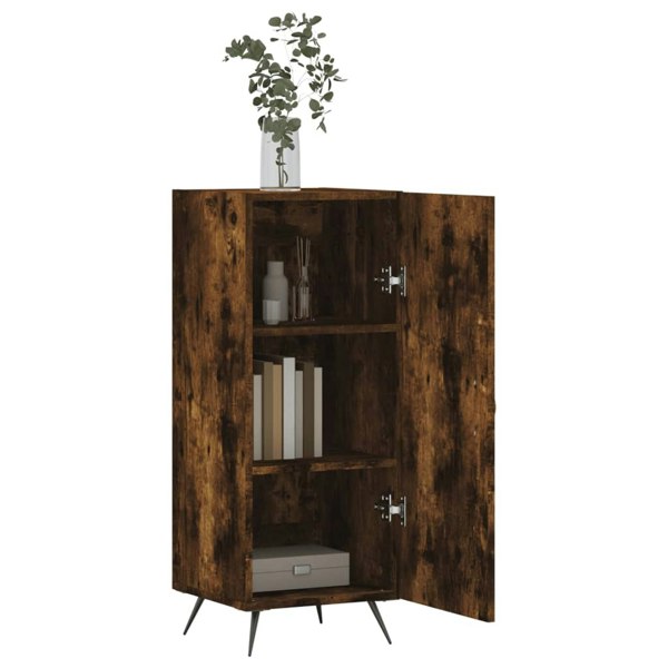 Berkfield Sideboard Smoked Oak 34.5x34x90 cm Engineered Wood