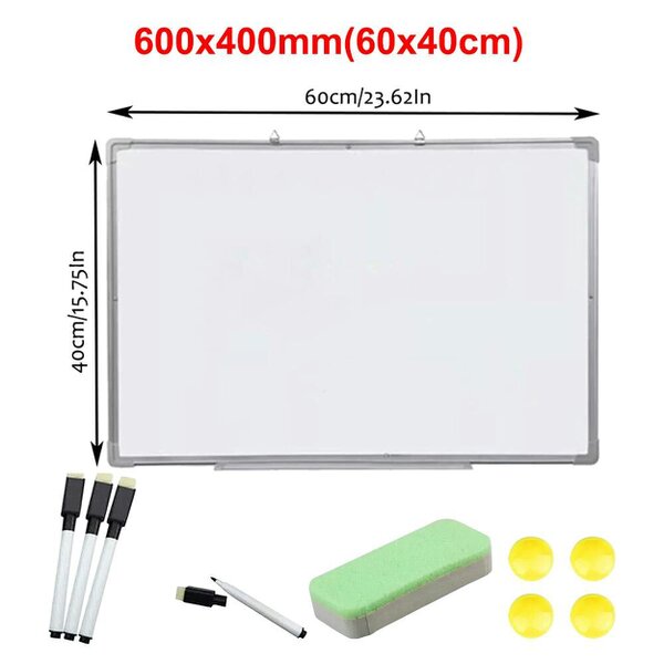 Havendro Magnetic Whiteboard Large White Board Dry Wipe Notice Office School Home