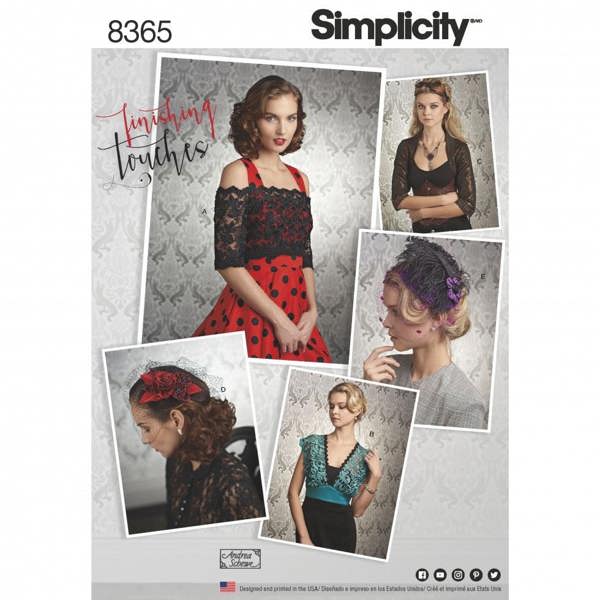 Simplicity Sewing Pattern 8365, Headwear for Women, H5 (6-8-10-12-14) - Intermediate