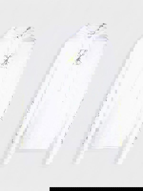 Off - White Splash Arrow Skate Hoodie White - Supplied FashionOff - White