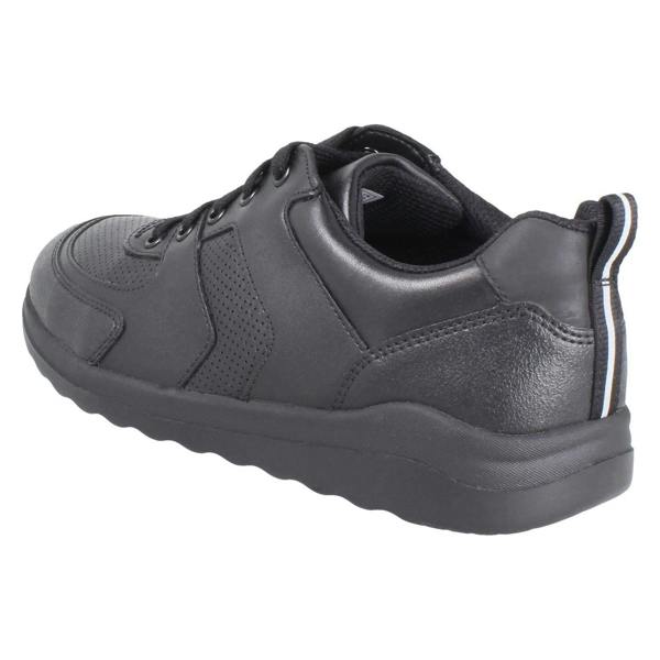 Clarks Boys Clarks Black Lace Up Leather School Shoes - Daze Loop 2 Y