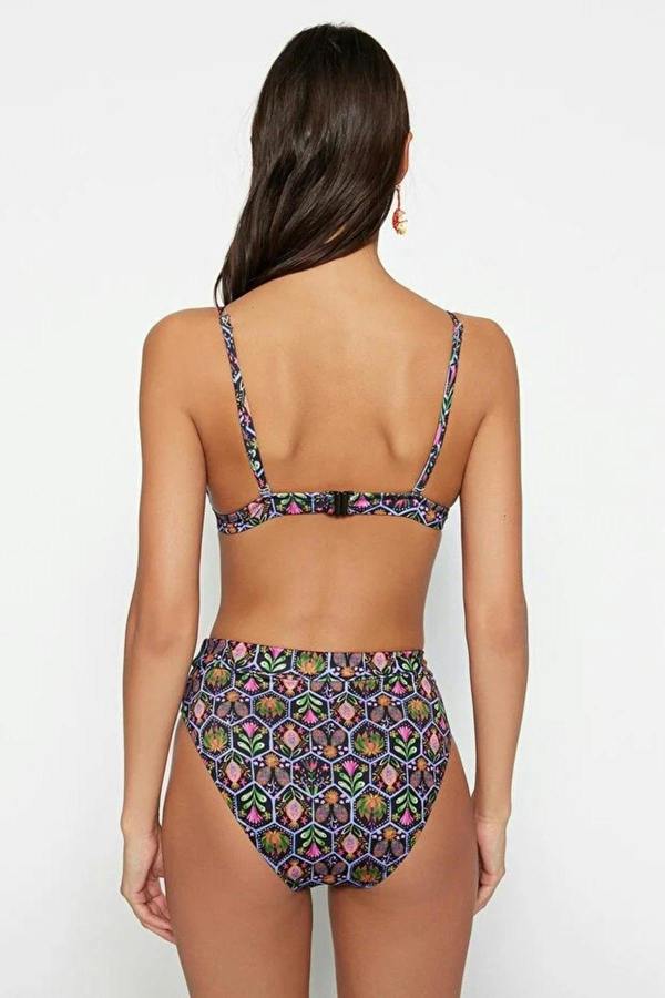 WOVCOR Triangle Hipster High-Waisted Padded Basic Bikini Set