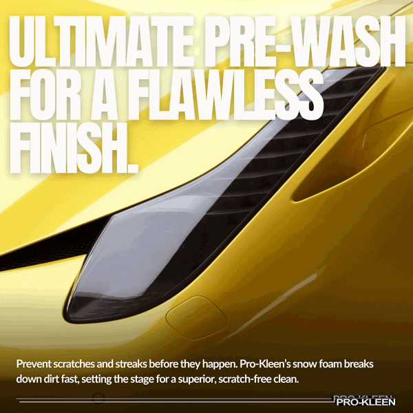 ProKleen Pro-Kleen 15L Banana Milkshake YELLOW Snow Foam with Wax Super Thick & Non-Caustic Foam